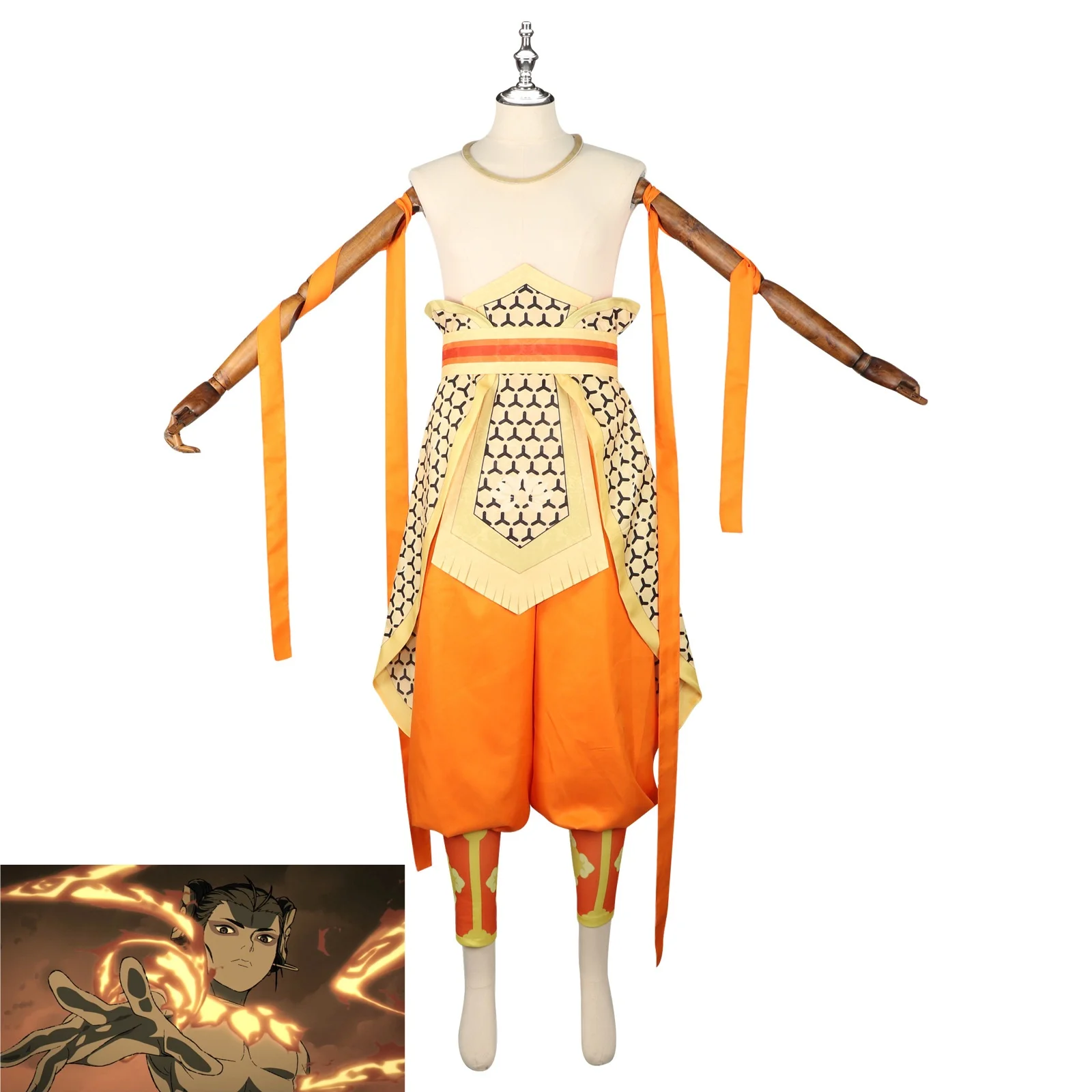 Черный миф: Wukong Nezha одежда без рубашки костюм для косплея вечеринки