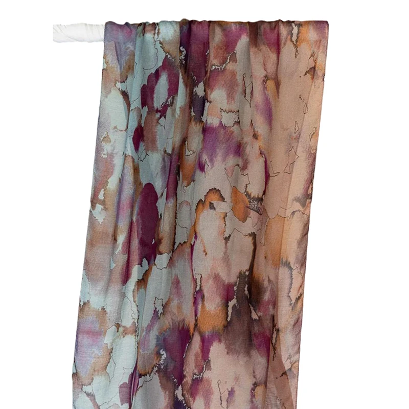 Новый акварельный цветочный дизайнерский шарф дышащие мягкие длинные модные