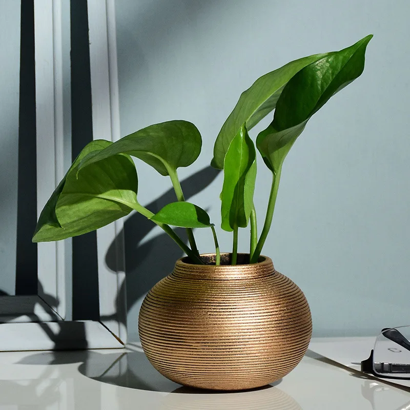 

Vintage Ceramic Brushed Vase Creative Craft Home Accessories Living Room Desktop Hydroponic Flower Arrangement Vase