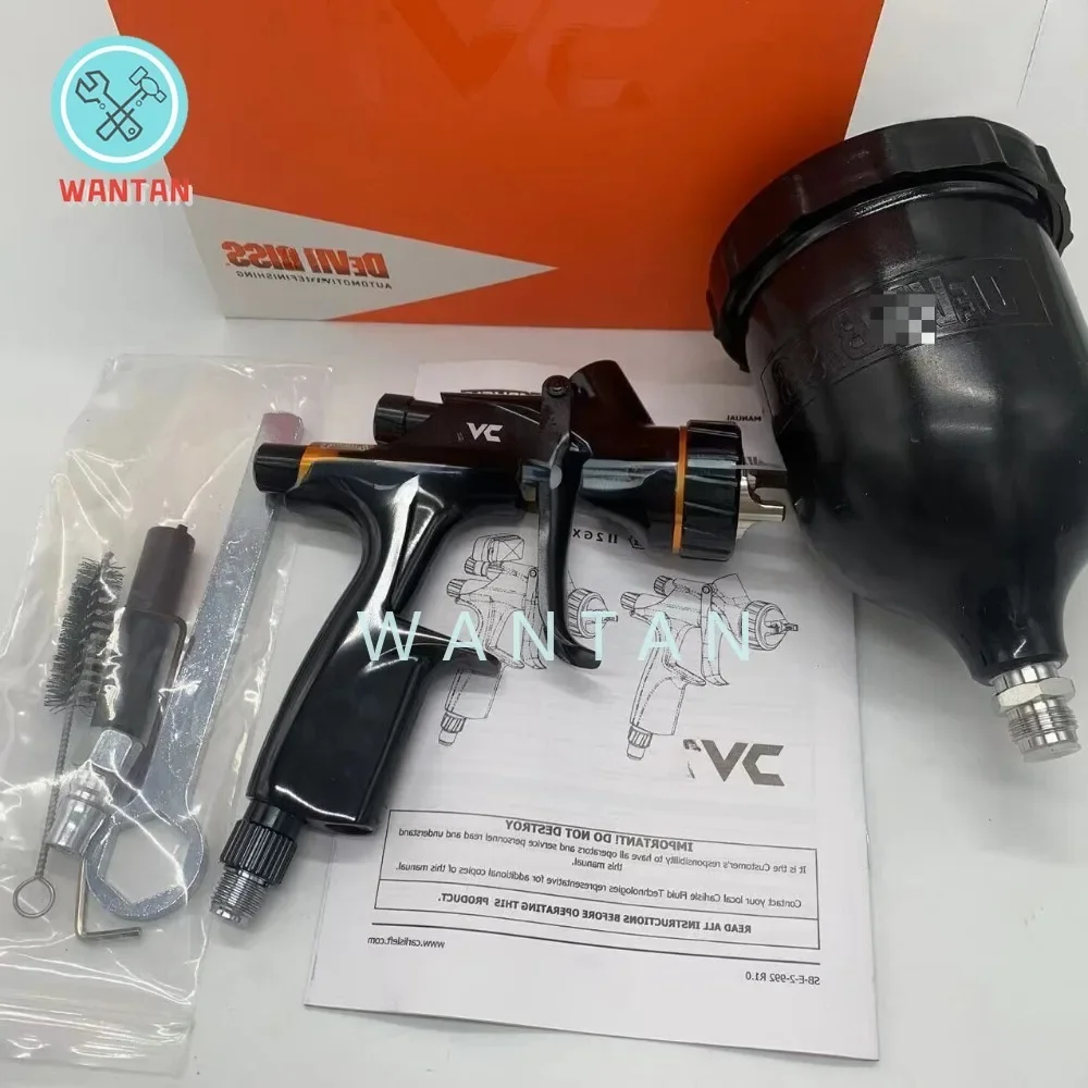 Автомобильный краскопульт HVLP 1 3 наконечник 600 мл чашка черный лак/праймер на