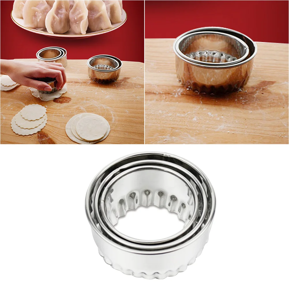 

Dumpling Press Maker Raviolimold Tool Set Dough Stamp Pastry Empanadas Mould Stainless Steel Cookieround Pasta Cake Stamps