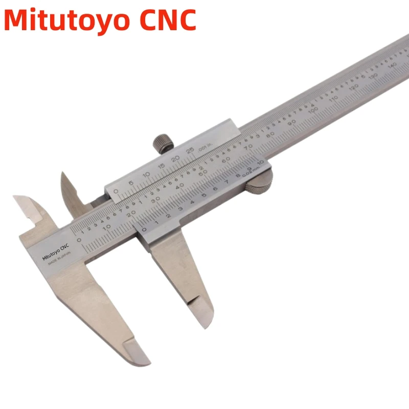 

Mitutoyo CNC 530-118 Vernier Calipers Stainless Steel Inside Outside Depth Step Measurements Metric 8" 0mm-200mm Range