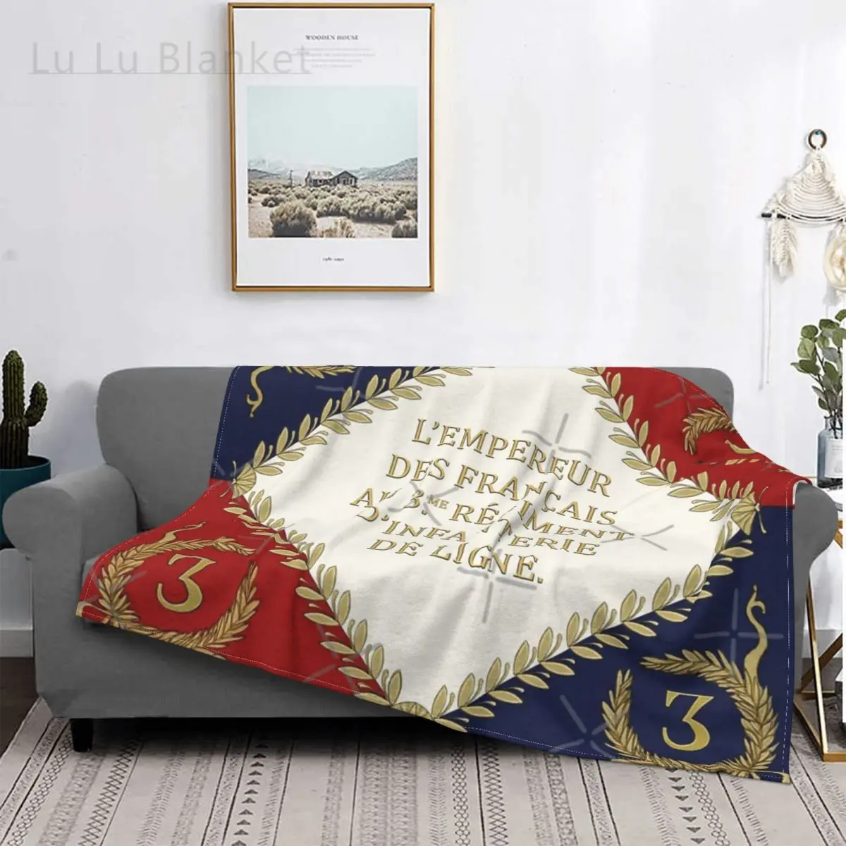 

Napoleonic French Regimental Flag 1 Blanket Bedspread Bed Plaid Rug Plaid Sofa Picnic Blanket Blanket For Newborns