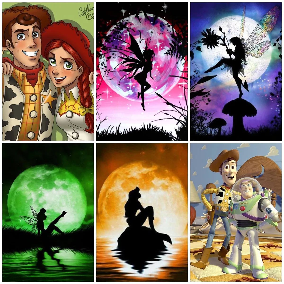 

Алмазная живопись Disney 5D, мультяшный постер с историей игрушек, вышивка принцессы, ангела, Детская мозаика ручной работы, Настенный декор, по...