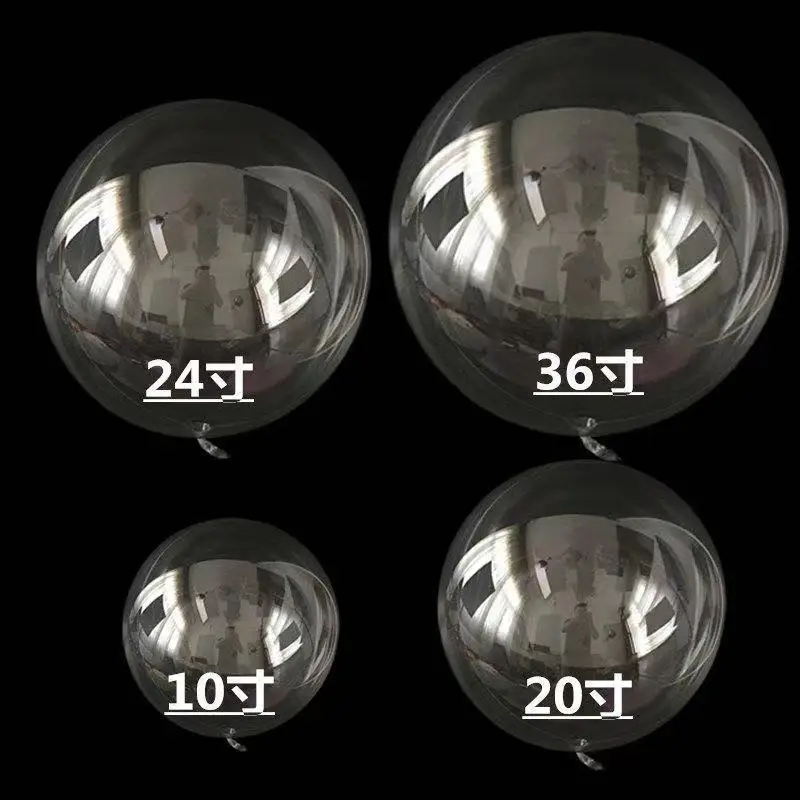

10pcs Transparent Bobo Bubble Balloon Clear Inflatable Air Helium Globos Wedding Birthday Party Decoration Baby Shower