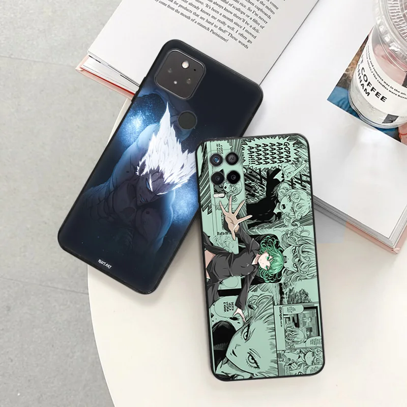 Черный матовый чехол для телефона Motorola Moto Edge 30 40 20 Pro G200 One Fusion Punch Man аниме Pixel 8a 7a 6a 7