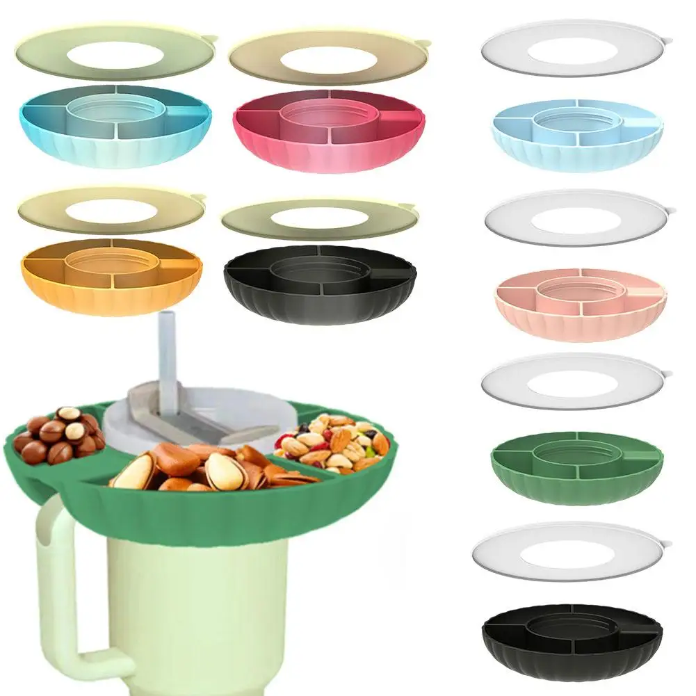 Многоразовая силиконовая миска для закусок поднос пищевого класса легкая