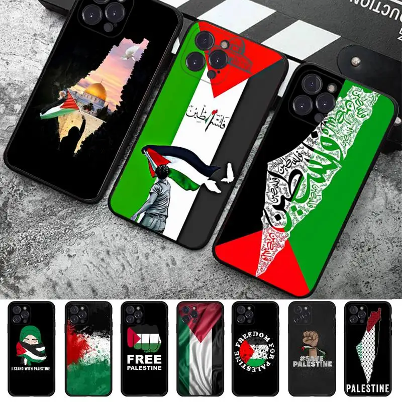 

Palestine Flag Phone Case For iPhone 14 11 12 13 Mini Pro XS Max Cover 6 7 8 Plus X XR SE 2020 Funda Shell