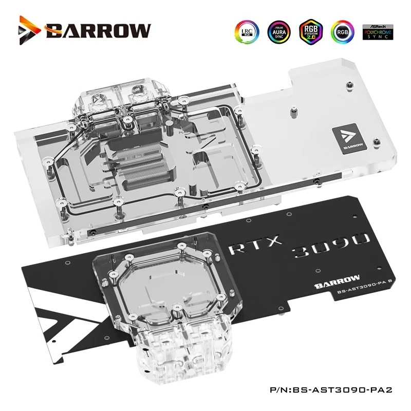 

Barrow BS-AST3090-PA2 LRC2.0 водяной блок с полным покрытием графического процессора для ASUS TUF 3090 Aurora