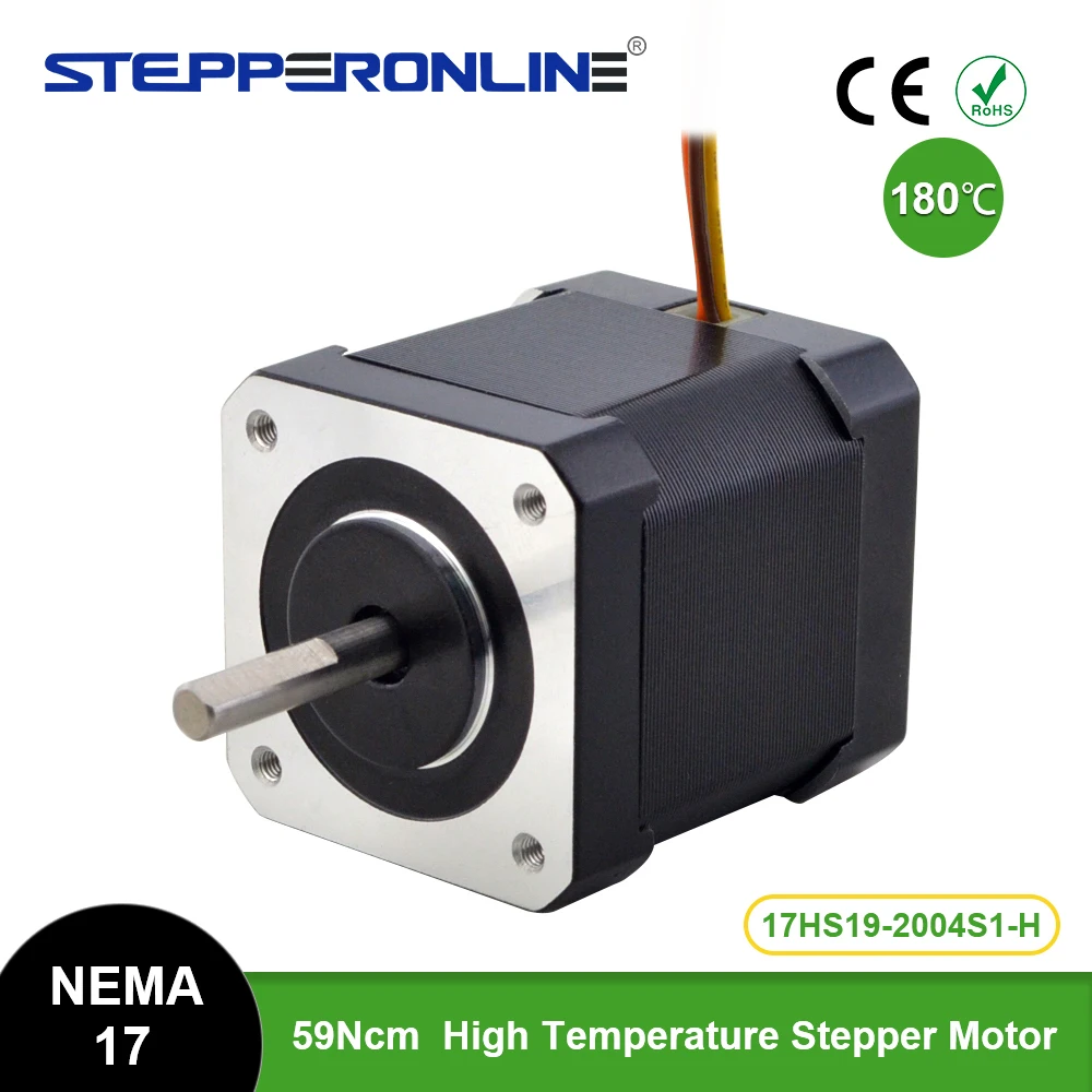Шаговый двигатель STEPPERONLINE Nema 17, 48 мм, 2 А, класс изоляции H
