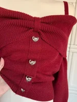 Свитер с открытыми плечами #3