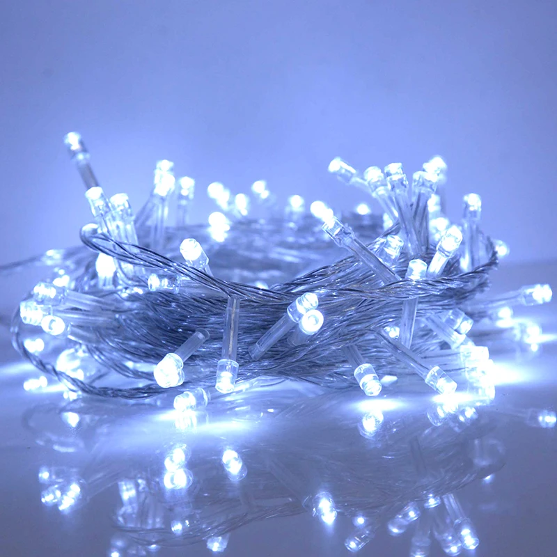 

10M 100 LED Fairy String Lights Waterproof For Garden Outdoor Party Christmas Decor Wedding Decoration Valentine's Day Birthday