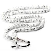 8mm beads bracelet tassel pendant 99 muslim prayer meditation yoga necklace bracelets jewelry