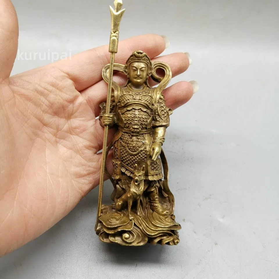 

Chinese bronze Buddha Erlang God decoration bronze figure