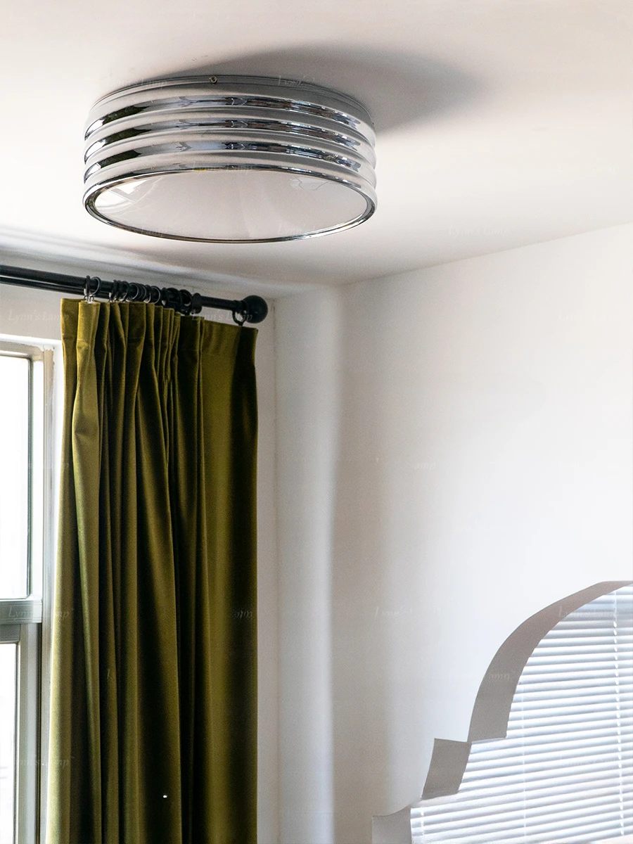 

Silver Ceiling Light Study Nordic Bedroom Medieval Simple Living Room Minimalist Light