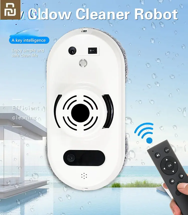 

YOUPIN Automatische Window Washer Afstandsbediening Robotic Window Cleaner Elektrische Robot Stofzuiger Voor Wassen Ramen Glas