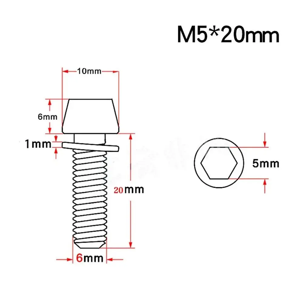 12 шт. винты для руля велосипеда из нержавеющей стали