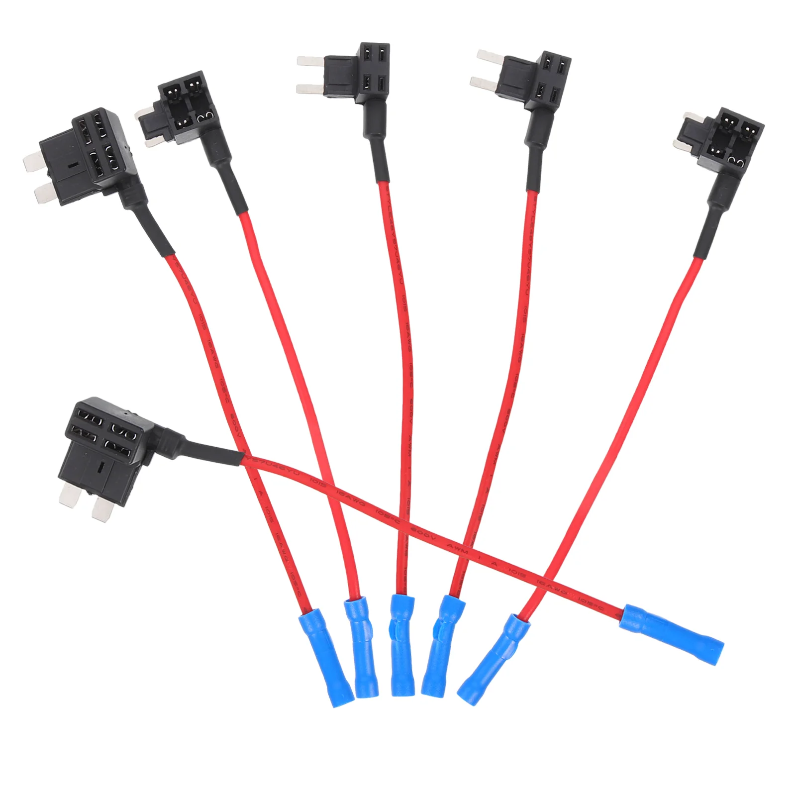 

6 Pcs Wire Kit Fuse Socket Mini Truck In-line Holder Automotive Rubber Hardwire
