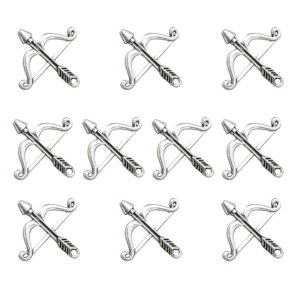 

Charms Silver Bow Jewelry Diy Charm Pendant Pendants Alloy Vintage Making Necklace Accessories