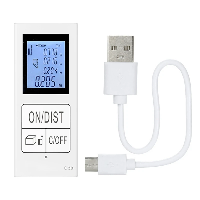 

Портативный высокоточный лазерный дальномер, 30 м