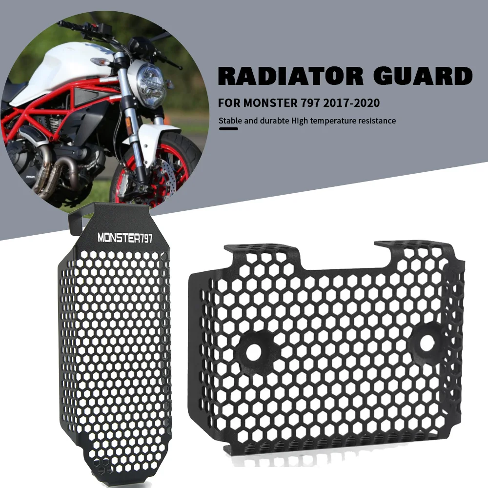 

For Ducati Monster 797 2017 2018 2019 2020 Motorcycle Radiator Oil Cooler Cover Guard Rectifier Guard MONSTER 797 Plus 2018-2020