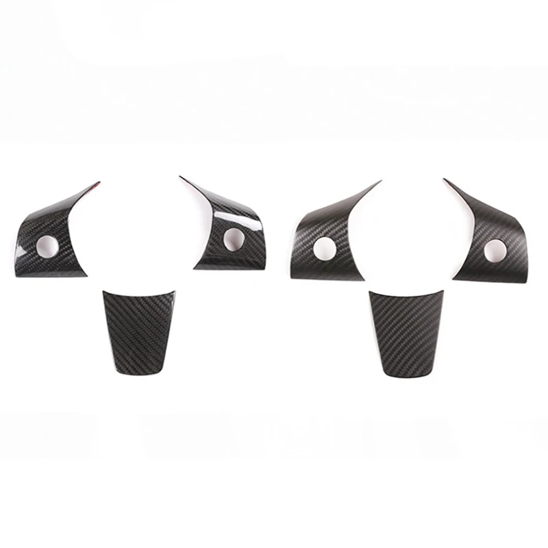 

Автомобильная наклейка на панель рулевого колеса для Tesla Model 3 Y, интерьерные украшения из настоящего углеродного волокна, наклейки, стильные...