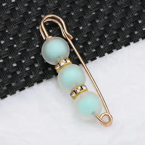 Металлические булавки с бусинами generic