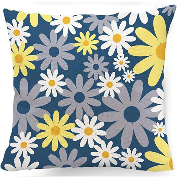 

Декоративные наволочки «Ромашка», подсолнух с цифровой печатью из короткой плюшевой ткани, диванная подушка в форме автомобиля для офиса, домашний декор