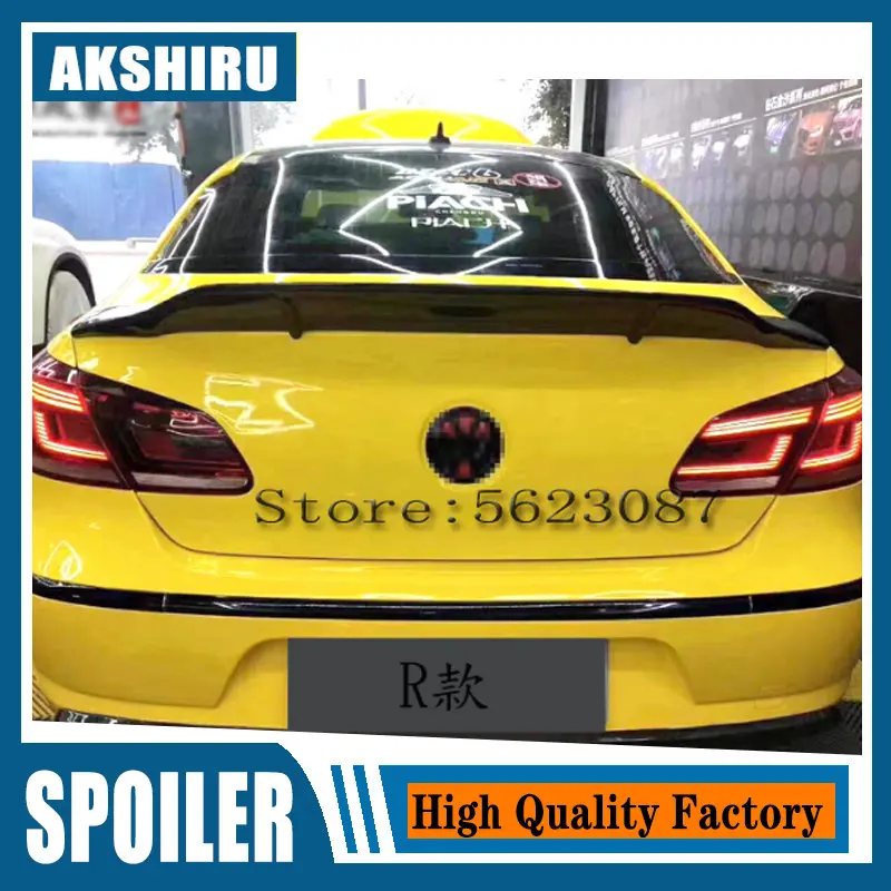 

Задний спойлер на крышу из углеродного волокна R Style, крылья для Volkswagen VW Passat CC Sandard 2009-2018