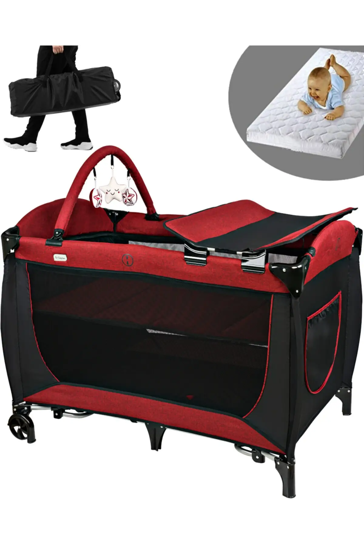 560 Golite 70x110 Baby Playpen Bed Basket Cradle Sponge Bed Gift
