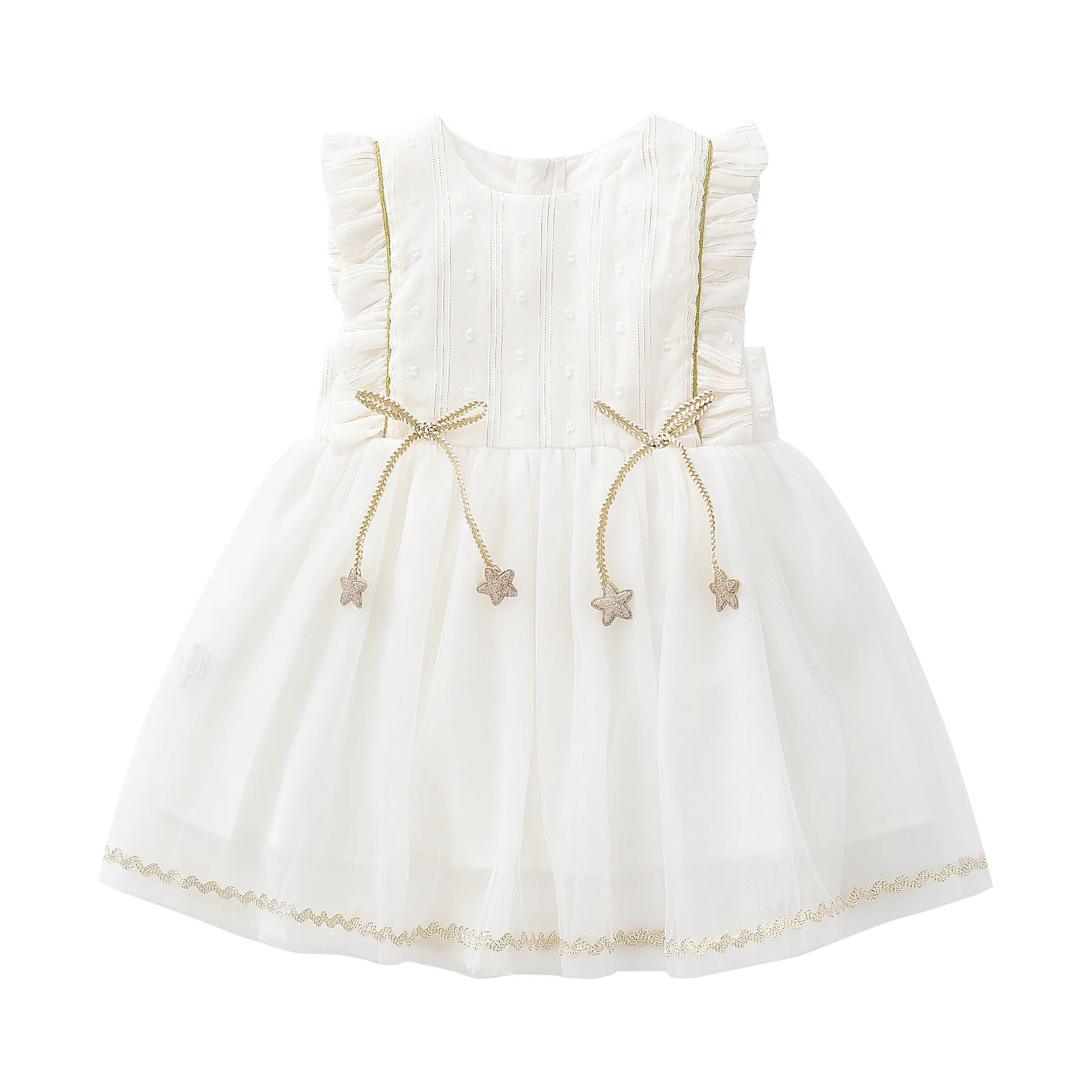 

2023 Summer Elegant Princess Voile Dress Embroidery Girls Sweet Dress Cute Outfi Toddler Brithday Children Wedding Party Clothes