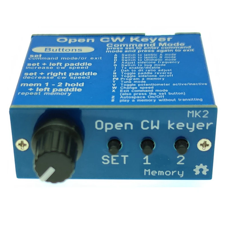 Open CW Keyer MK2 с алюминиевым корпусом набор регулировкой скорости от 1 до 999 WPM