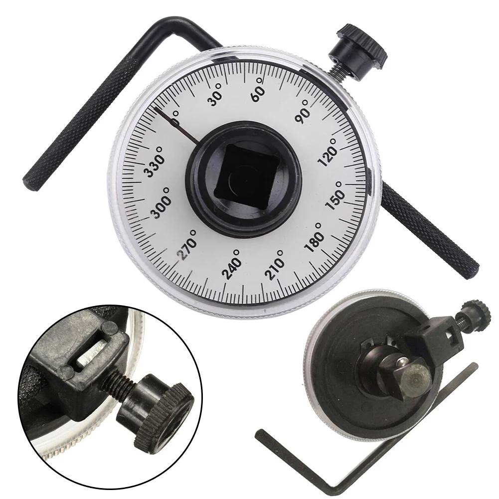 

1/2inch Drive Torque Angle Gauge Meter 0-360 Degrees Angle Measuring Tools Adjustable Angle Rotation Hand Meter Tools