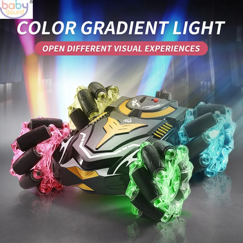 

Gesture Sensing RC Car Drift Stunt Car Off Road With Twisting Lights Vehicle With Music Double-sided Drift Toys for Children