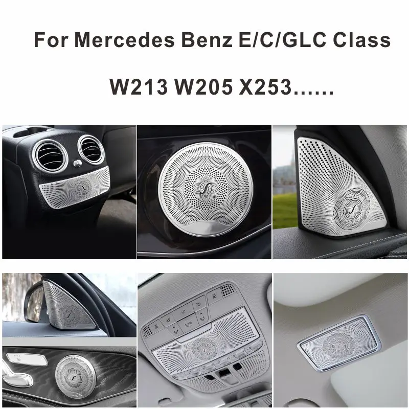 

Car Audio Speaker Cover Trim Door Loudspeaker Cover Trim Car Accessories interior For Mercedes Benz E/C/GLC Class W213 W205 X253