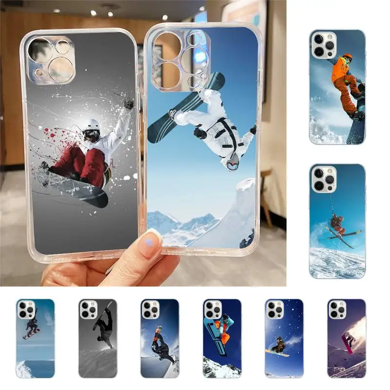 

Sports Snowboarding Phone Case For Iphone 7 8 Plus X Xr Xs 11 12 13 Se2020 Mini Mobile Iphones 14 Pro Max Case