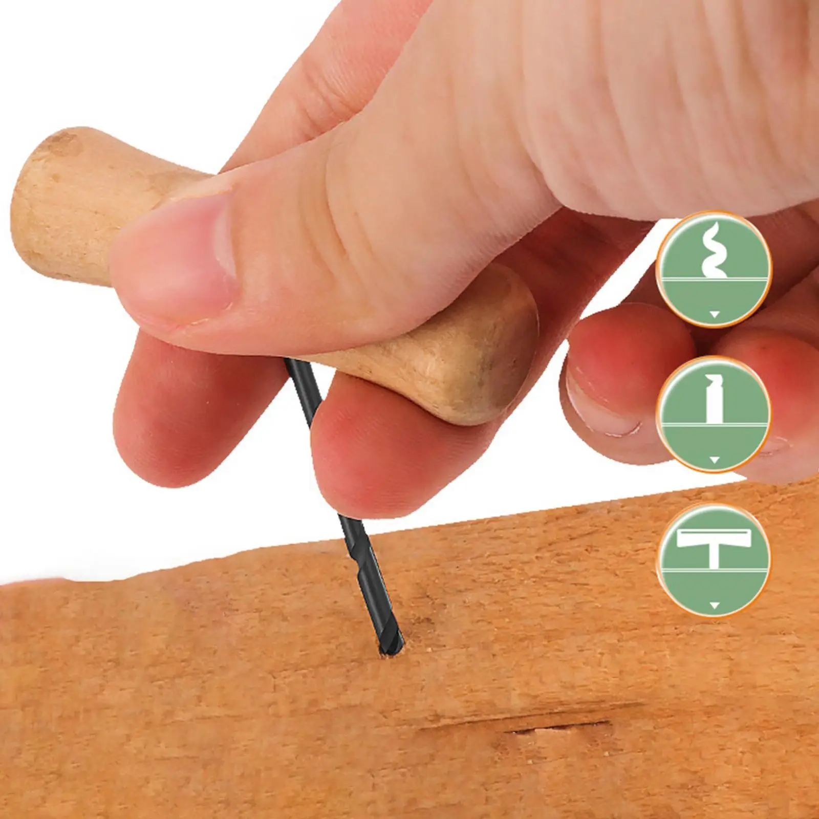 

Многоцелевой ручной шнек с деревянной ручкой, экскаватор, ручное сверло для выживания для кемпинга на природе