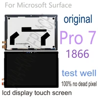 12 3 original lcd for microsoft surface pro 7 1866 lcd display touch screen digitizer assembly for surface pro 7 pro7 lcd