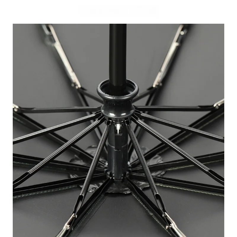 Деловой черный Солнечный зонт усиленный ветрозащитный солнцезащитный