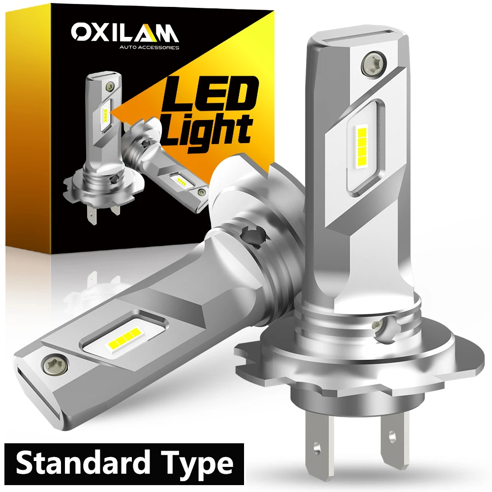 

OXILAM 2 шт. 16000lm H7 светодиодный безвентиляторная головсветильник лампа 6500K белая Беспроводная Автомобильная фара светодиодсветильник 360 H7 Мини-Лампочки H7 CSP чип 12 В