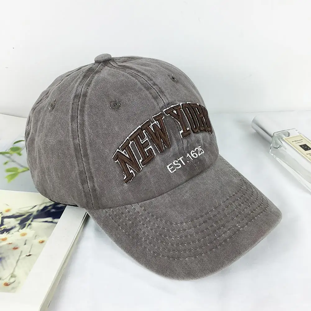 

Unisex Cap Casual Hat Hats Letters Retro Style Perforated Baseball for Sport