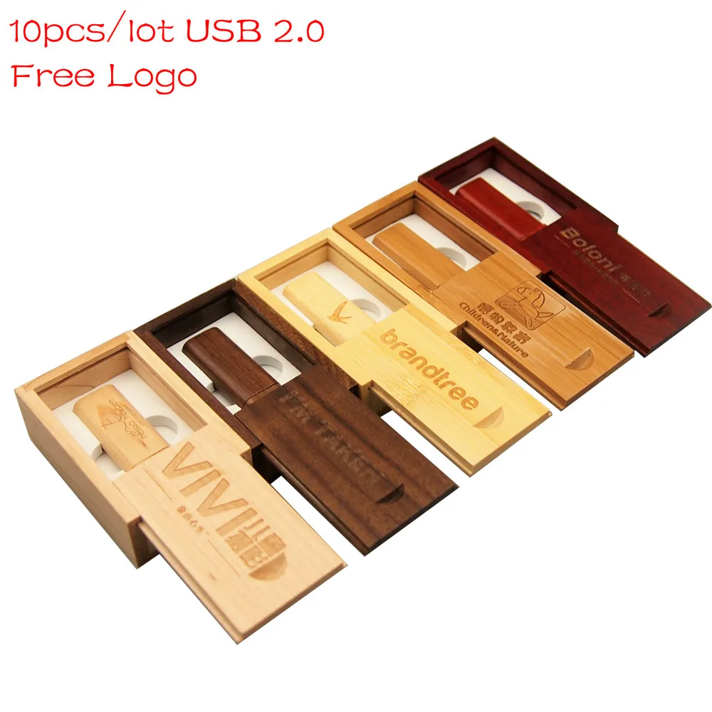 

10 шт./лот Клен деревянный Usb флэш-накопитель свадебный подарок 4 ГБ 16 ГБ 32 ГБ 64 Гб Кле USB 2,0 флэш-накопитель деревянный Флешка бесплатный логоти...