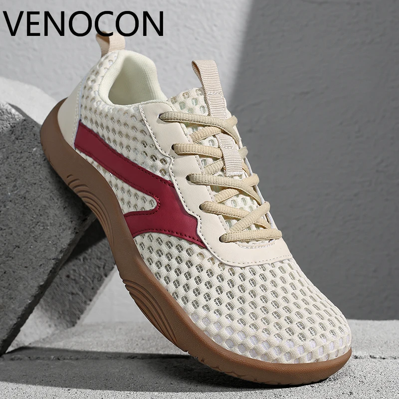 Фото Кроссовки VENOCON Barefoot для мужчин, легкие, широкие, с просторным носком, минималистичные, с верхом из полиуретана и трикотажа, обувь для мужчин и женщин №2