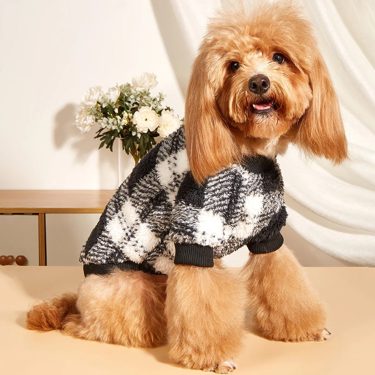 

Soft Fleece Dog Sweater, Warm Pet Cat Winter Coat, Sweatshirt Jacket Pullover