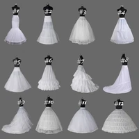 12 style white crinolinepetticoatslipsunderskirt a linemermaid hoops wedding dresses