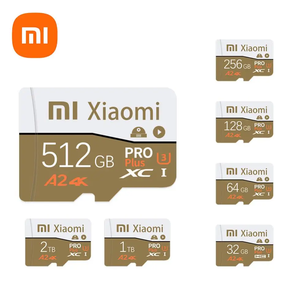 Xiaomi 1TB A2 SD Memory Card 2TB Micro TF/SD Card 128GB Flash Memory SD Card 256GB Max 120Mb/s TF Card SD Adapter Flash Card