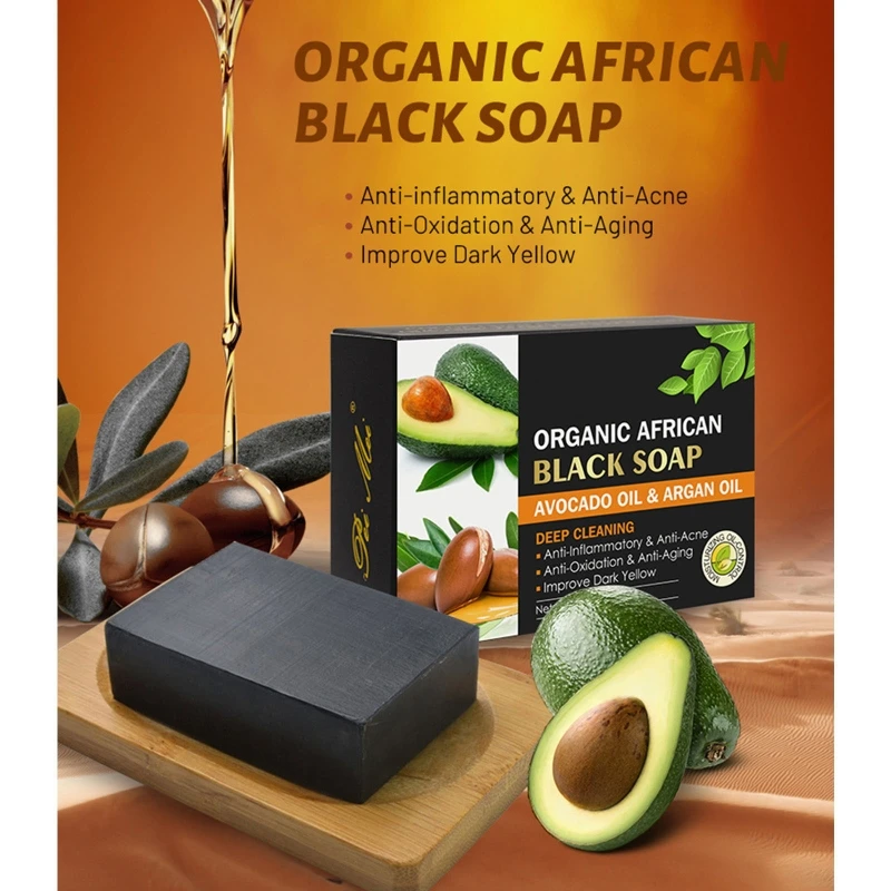 

Organic Bar Soaps Black Avocado Oil Helps Acne Prone Skin Soap Bar Face Wash
