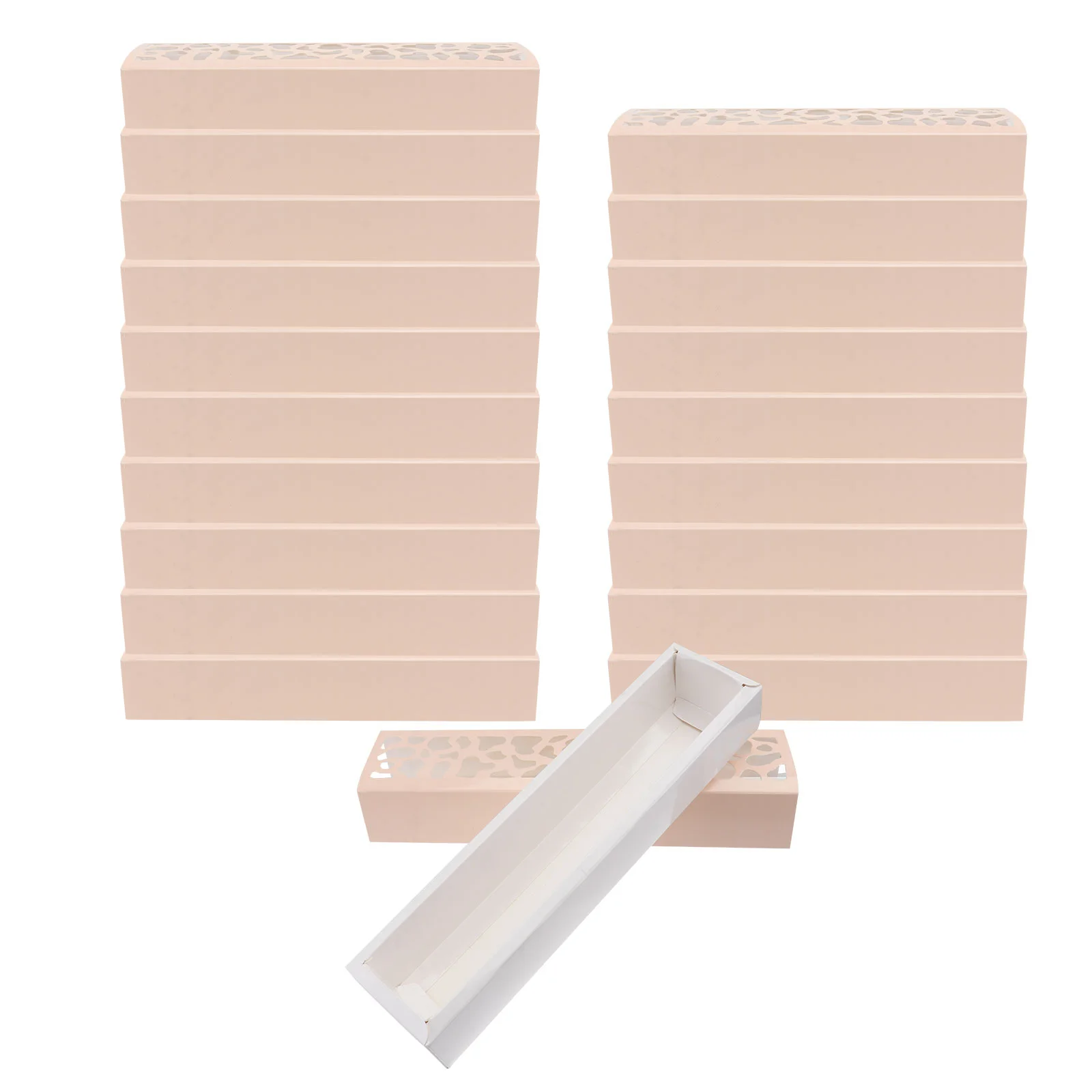 

20Pcs Hollowed Cake Boxes Decorative Biscuit Boxes Dessert Packing Boxes for Party Festival Gift