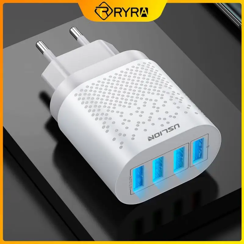 

RYRA Multi-Port Mobile Phone Charging 3.0 EU/US Plug USB Charger Portable Travel Charger For Mobile Phone Travel Wall Charger