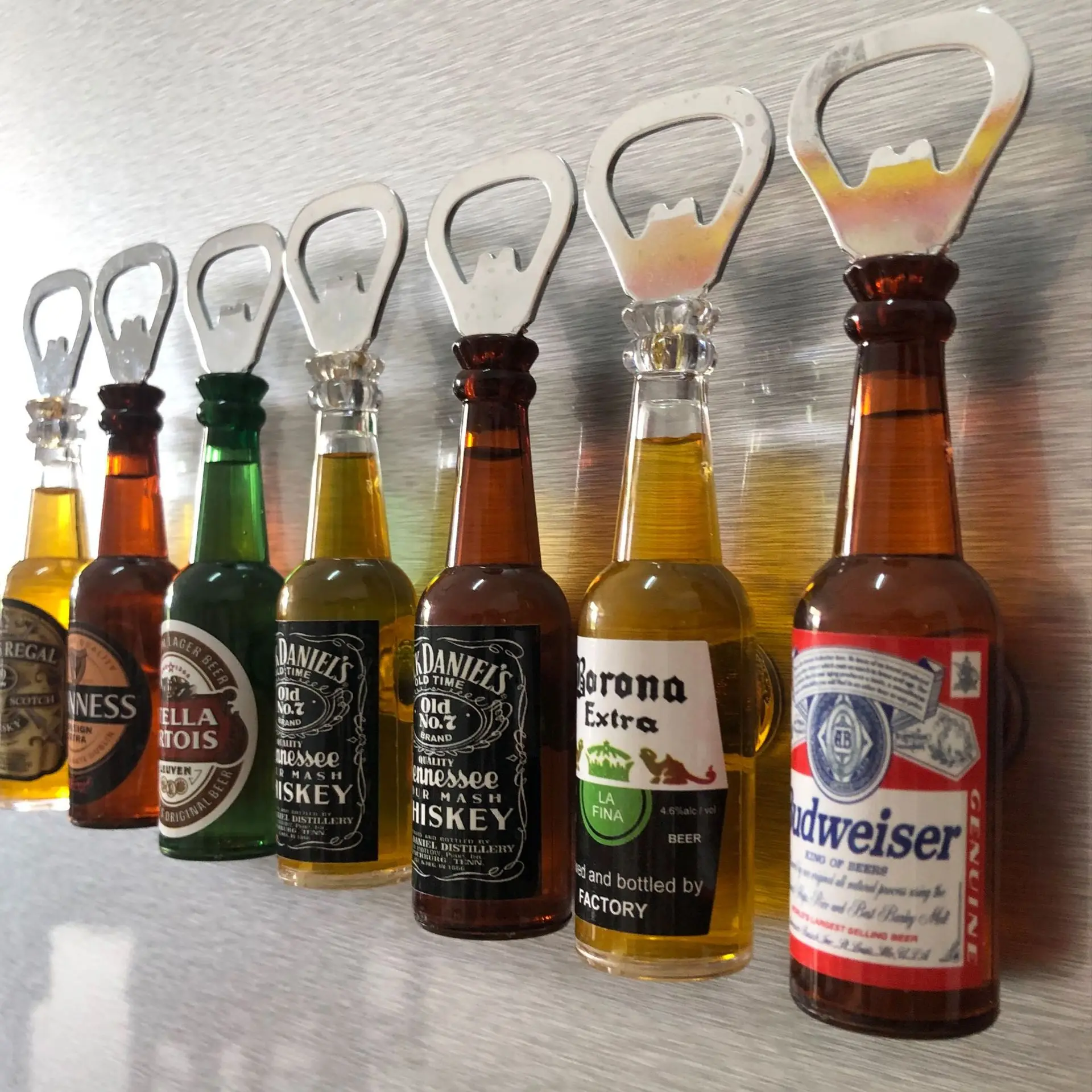 

Beer Bottle Opener Refrigerator Magnet Stickers for Fridge Door Magnetic Sticker Bottle Opener Creative Decorative Magnets